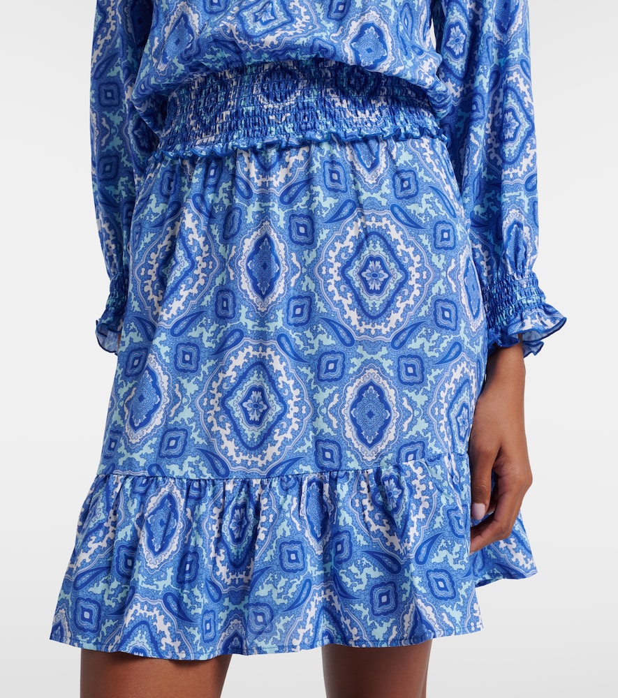  Heidi Klein Heidi Klein Mykonos Printed Smocked Minidress 