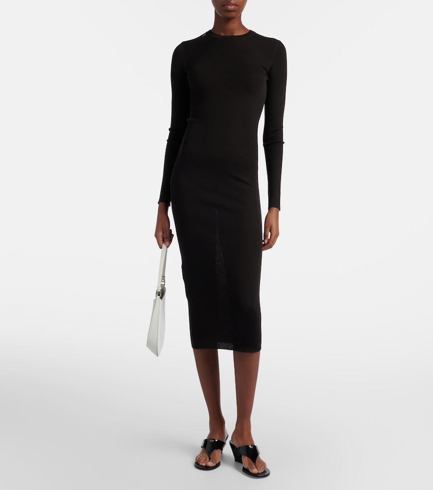  Prada Prada Midikleid Aus Schurwolle 
