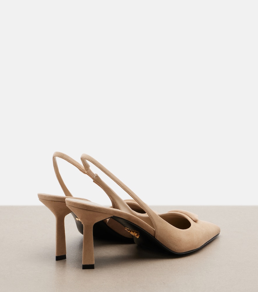  Prada Prada Slingback-pumps Aus Veloursleder 