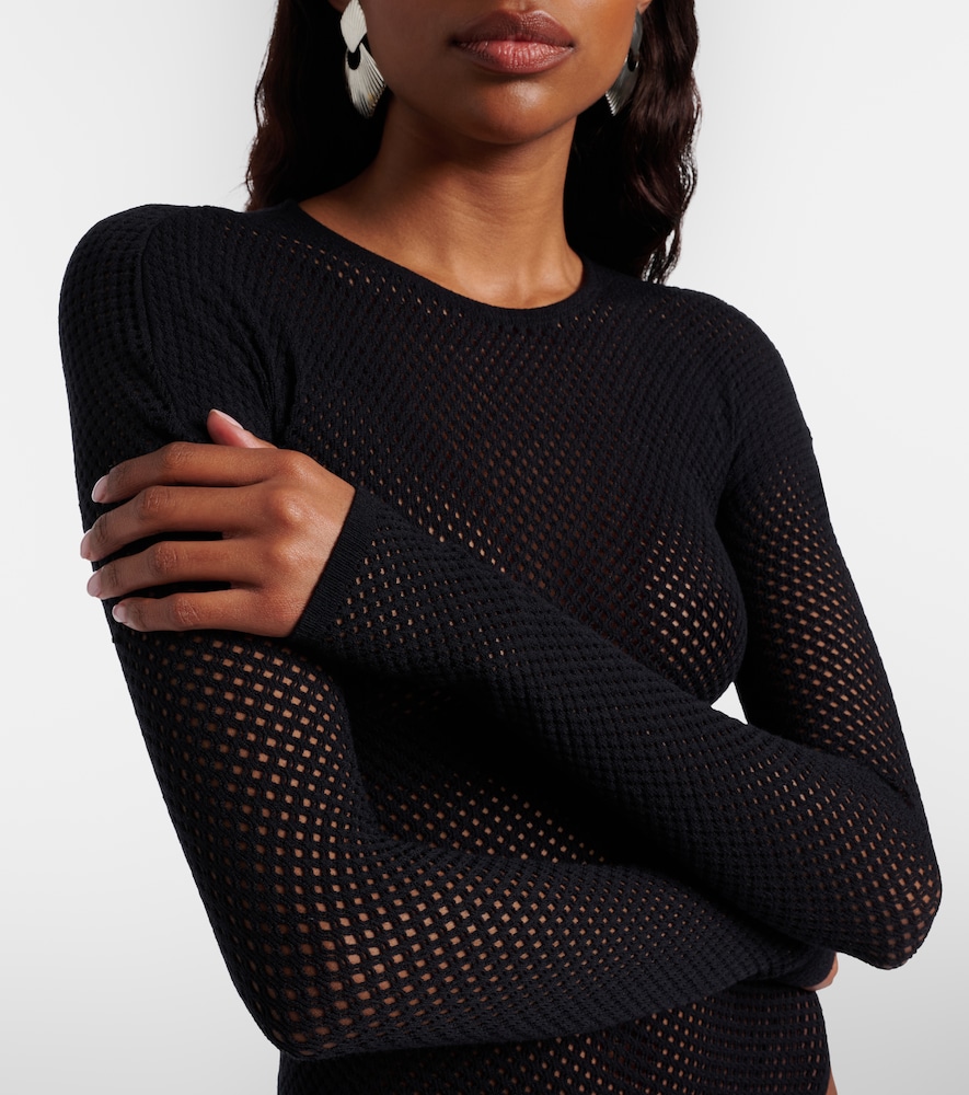  Wardrobe.nyc Wardrobe.nyc Open-knit Wool-blend Bodysuit 