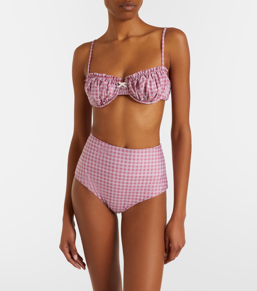  Faithfull Faithfull Moana Checked Bikini Top 