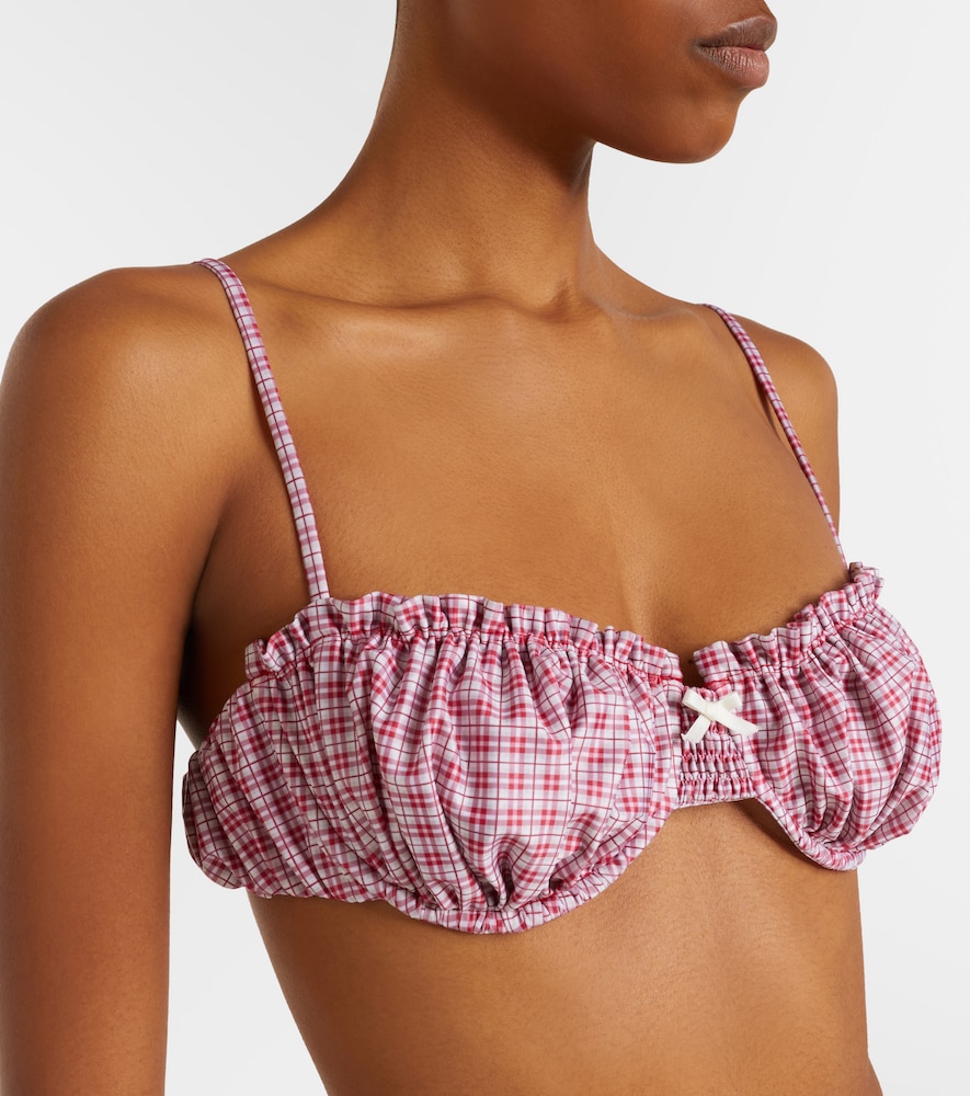  Faithfull Faithfull Moana Checked Bikini Top 
