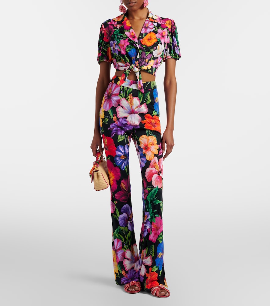 Dolce & Gabbana Floral flared pants