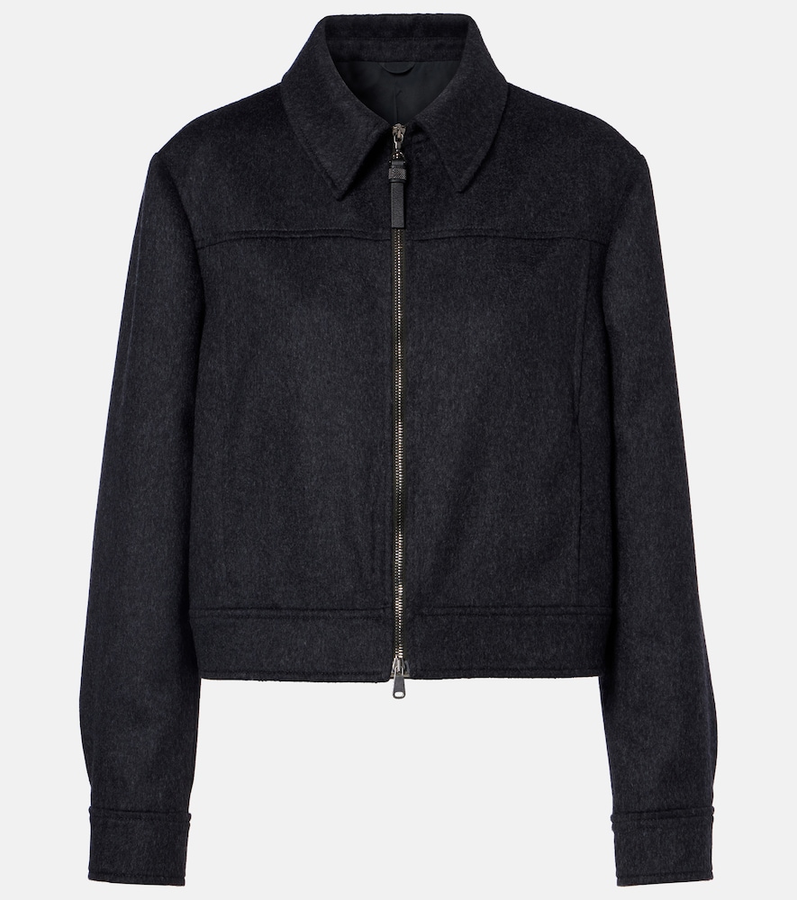 Brunello Cucinelli Women's Grey Wool Jacket UK Size 18 - Mytheresa