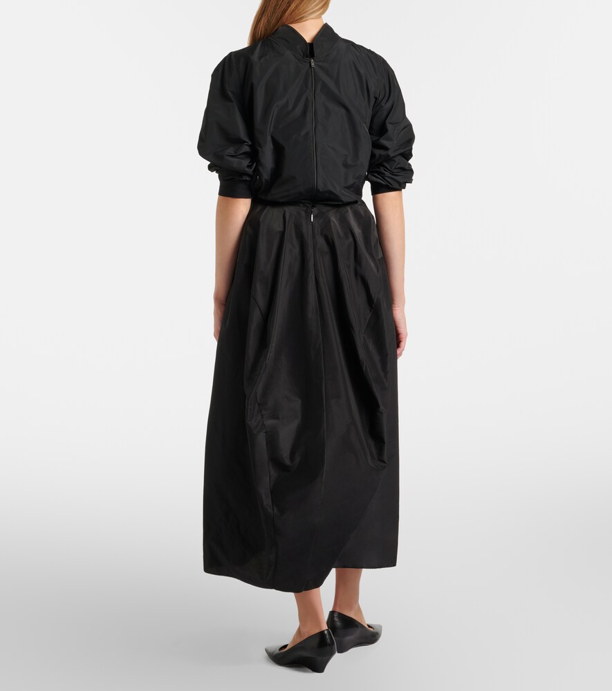  The Row The Row Galyra Cotton And Silk Satin Midi Skirt 