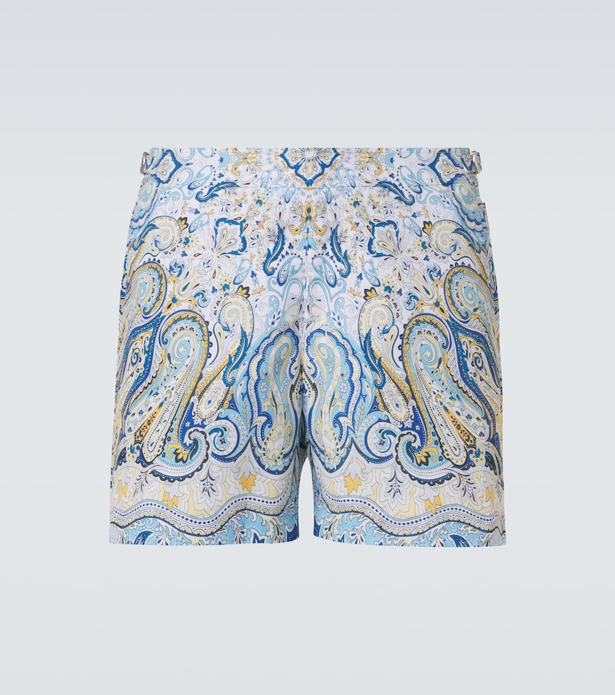 Orlebar Brown Bulldog paisley swim trunks