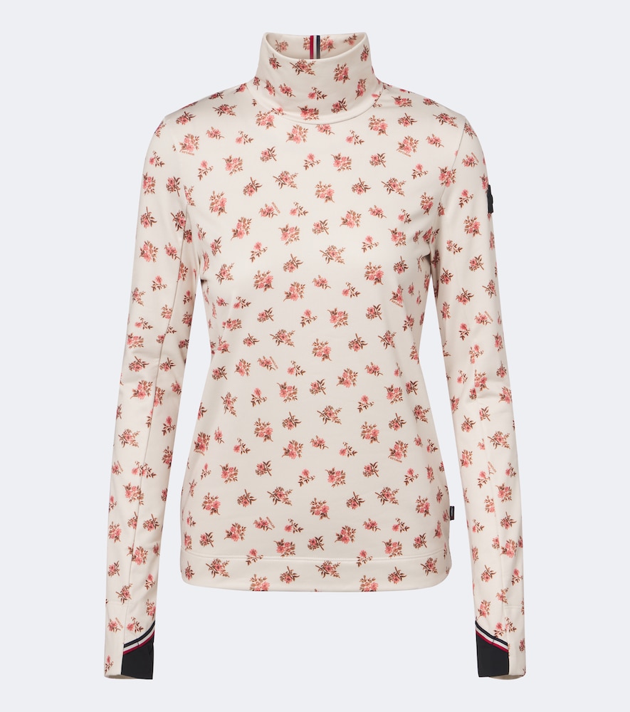 MONCLER Moncler Grenoble Floral turtleneck ski top