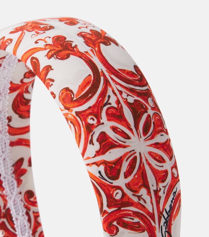 Dolce&gabbana Kids Dolce&gabbana Kids Majolica Cotton Headband 