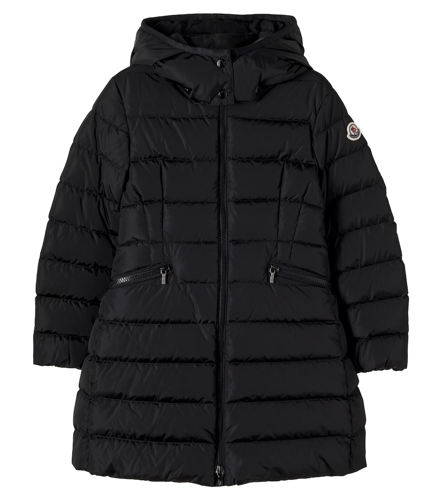 Moncler Enfant Black Charpal Down Coat Y Size 14 - Mytheresa