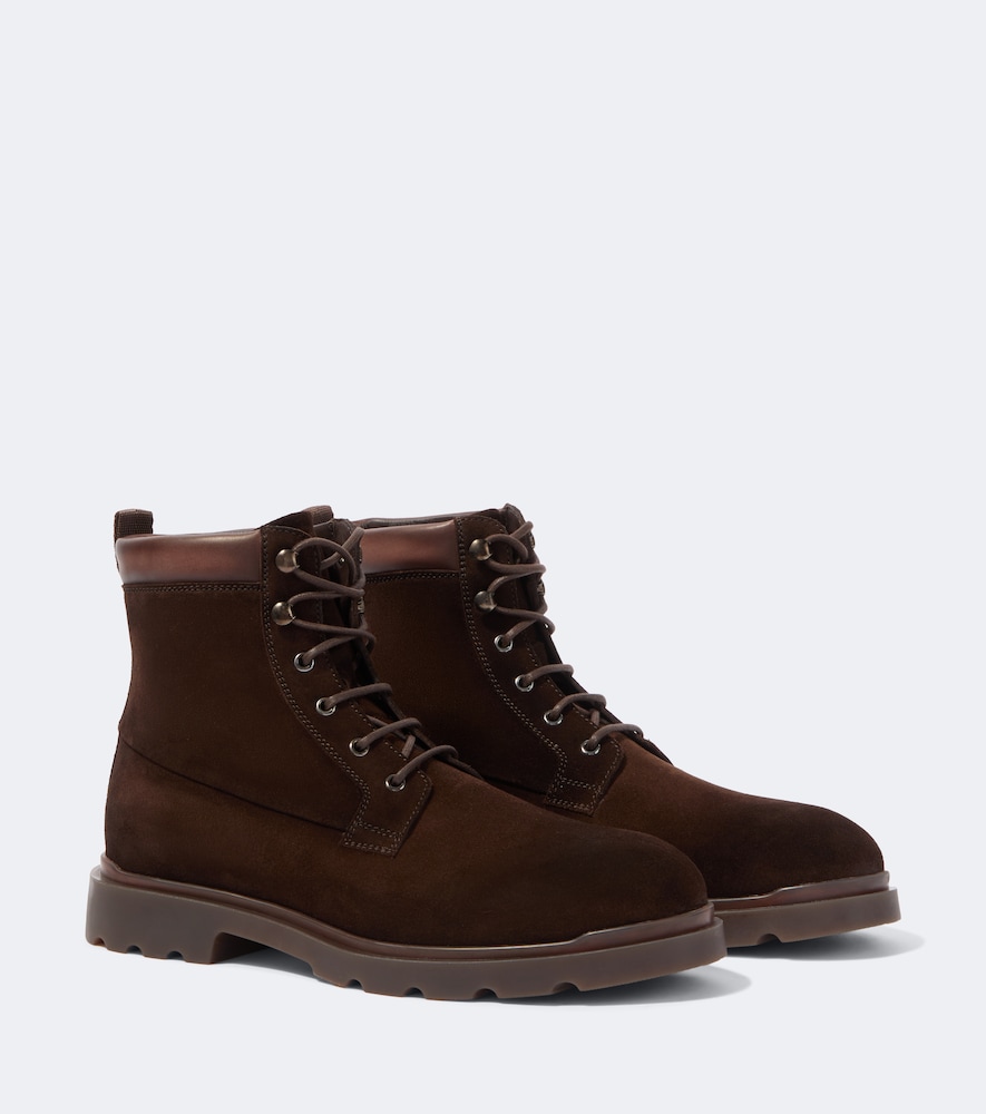 Magnanni Montero Suede Lace-up Boots In Brown