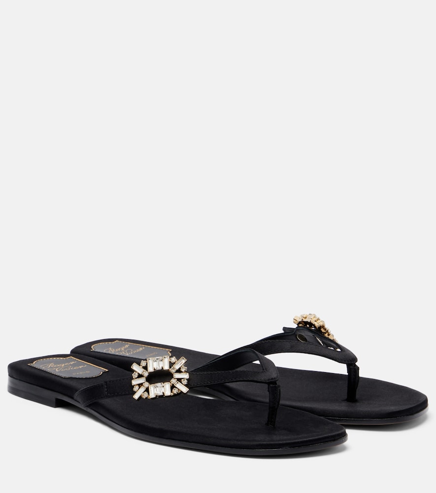 Sandali infradito in satin