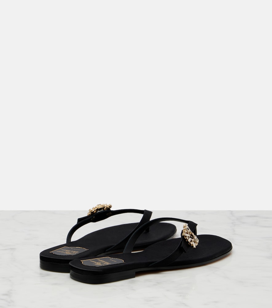 Satin Thong Sandals