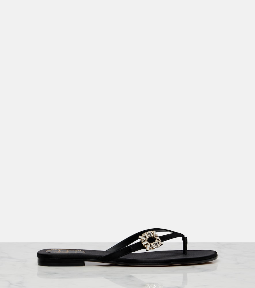 Satin Thong Sandals