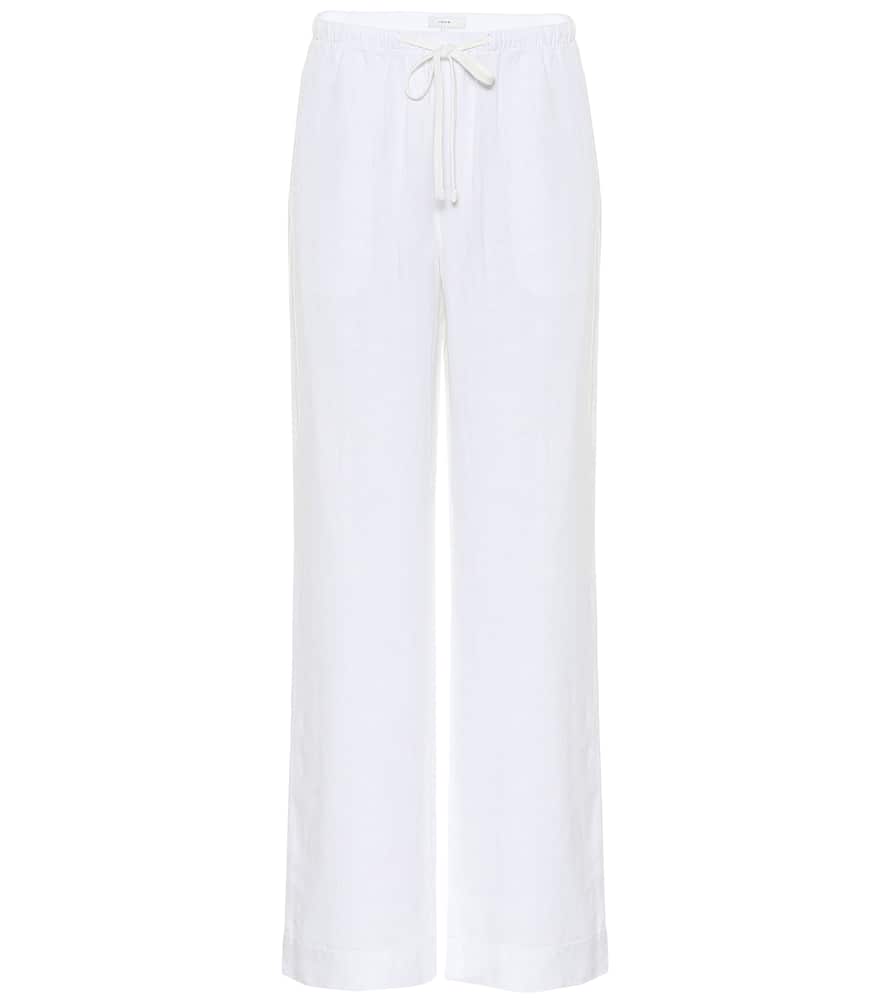Click to view more detailed imagery on our partner's website Vince Cropped Ribbed Cotton-jersey Wide-leg Pants In White