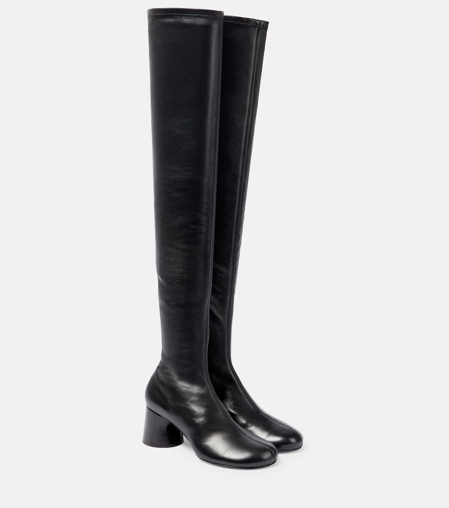 Khaite Admiral leather over-the-knee boots