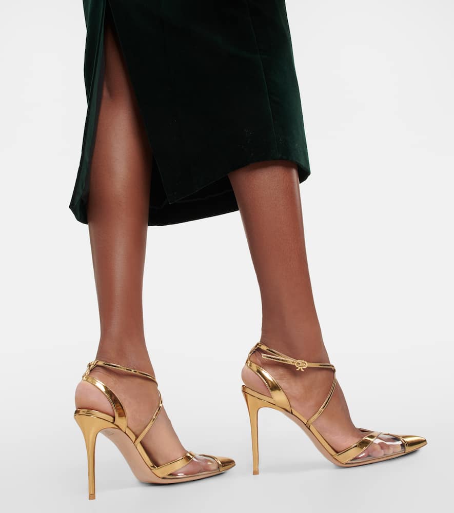 Shop Emilia Wickstead Nyla Cotton Velvet Midi Dress In Dark Green
