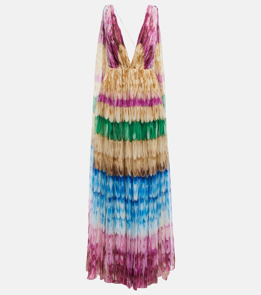 Valentino Women's Multicoloured Printed Silk Gown UK Size 14 - Mytheresa