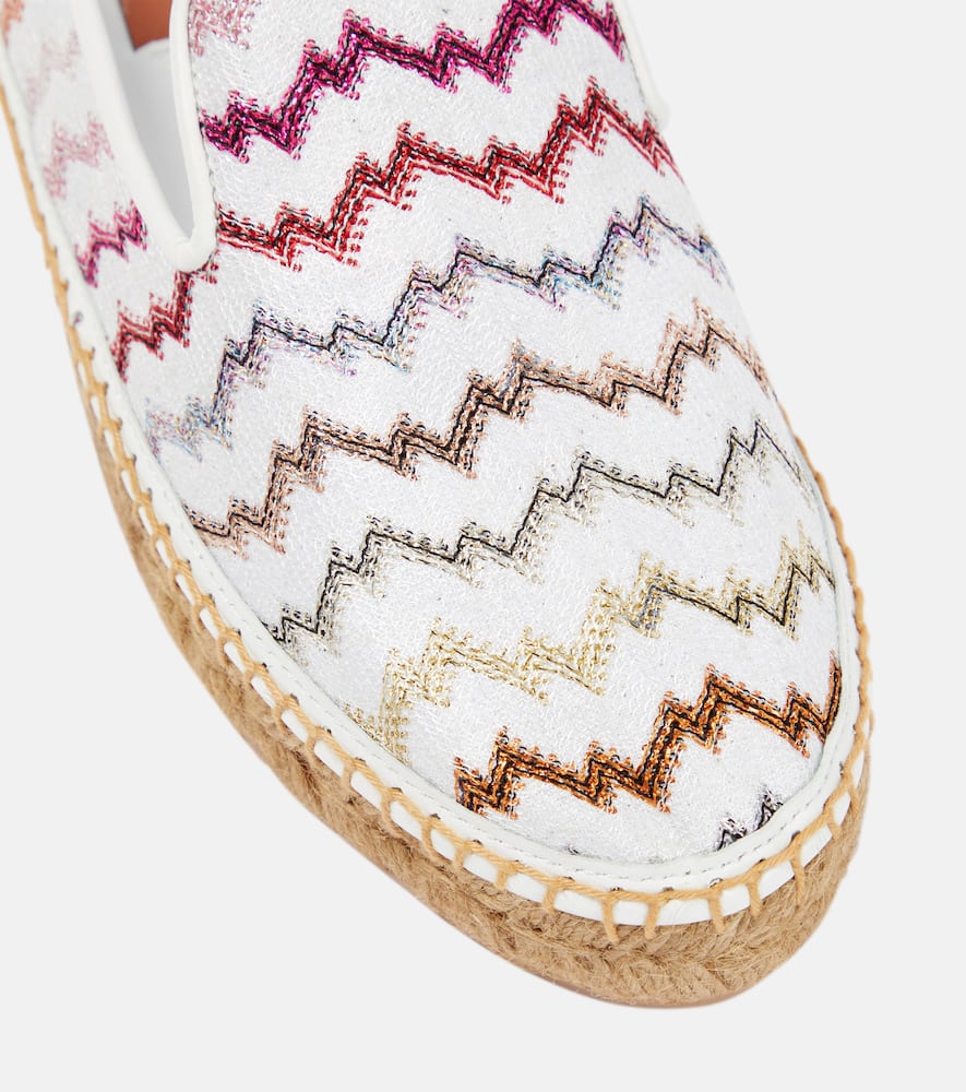 Shop Missoni Zig-zag Espadrilles In Multicoloured