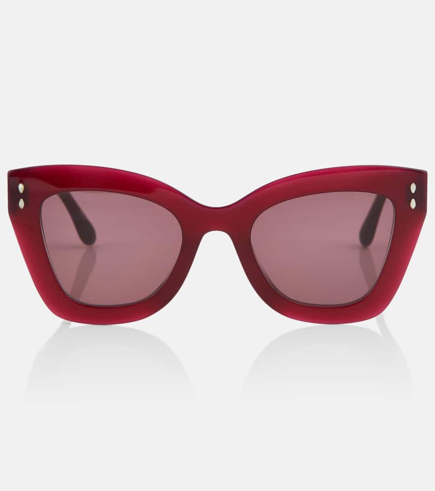 Isabel Marant Burgundy Cat-eye Sunglasses In Red
