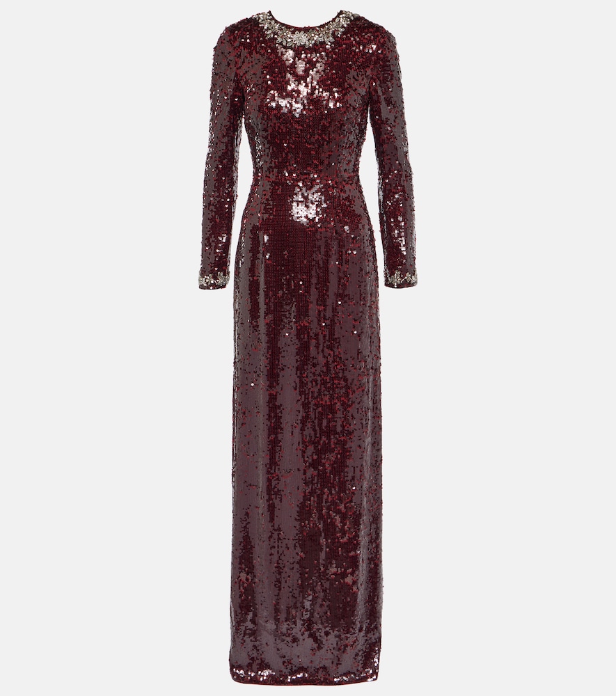 Erdem Abito lungo Yoanna con paillettes
