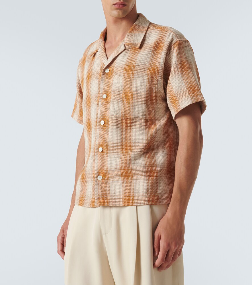 Frame Frame Camisa De Algodón A Cuadros 