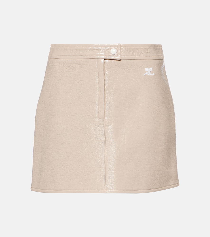 Courrèges Reedition vinyl miniskirt
