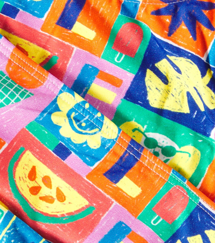 Fabula Carimbo Printed Bikini In Multicoloured