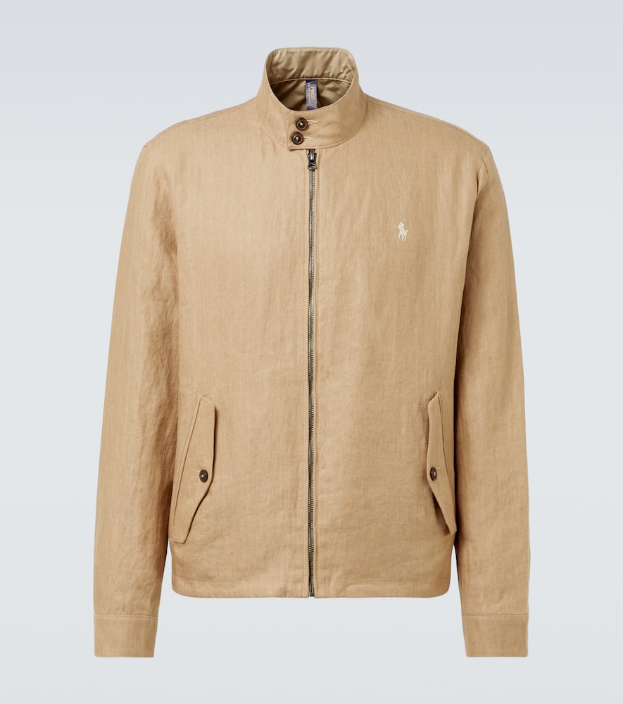 Polo Ralph Lauren Reversible Light Brown Jacket With Signature Polo Pony Motif In Beige