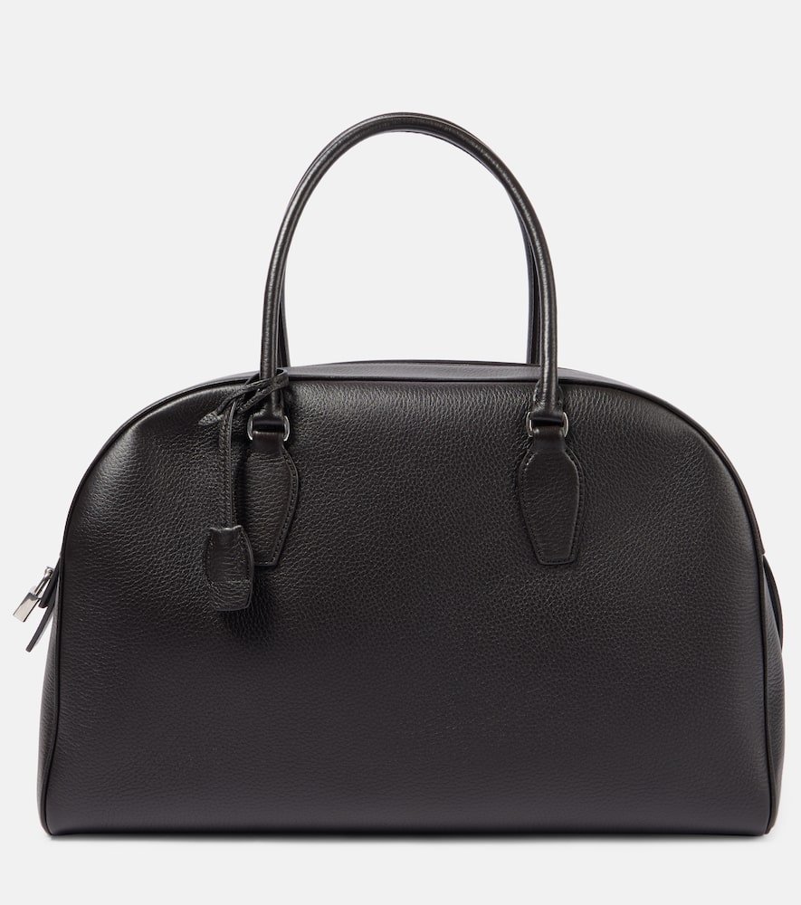 The Row India 15.75 Large Leather Tote Bag In Brown