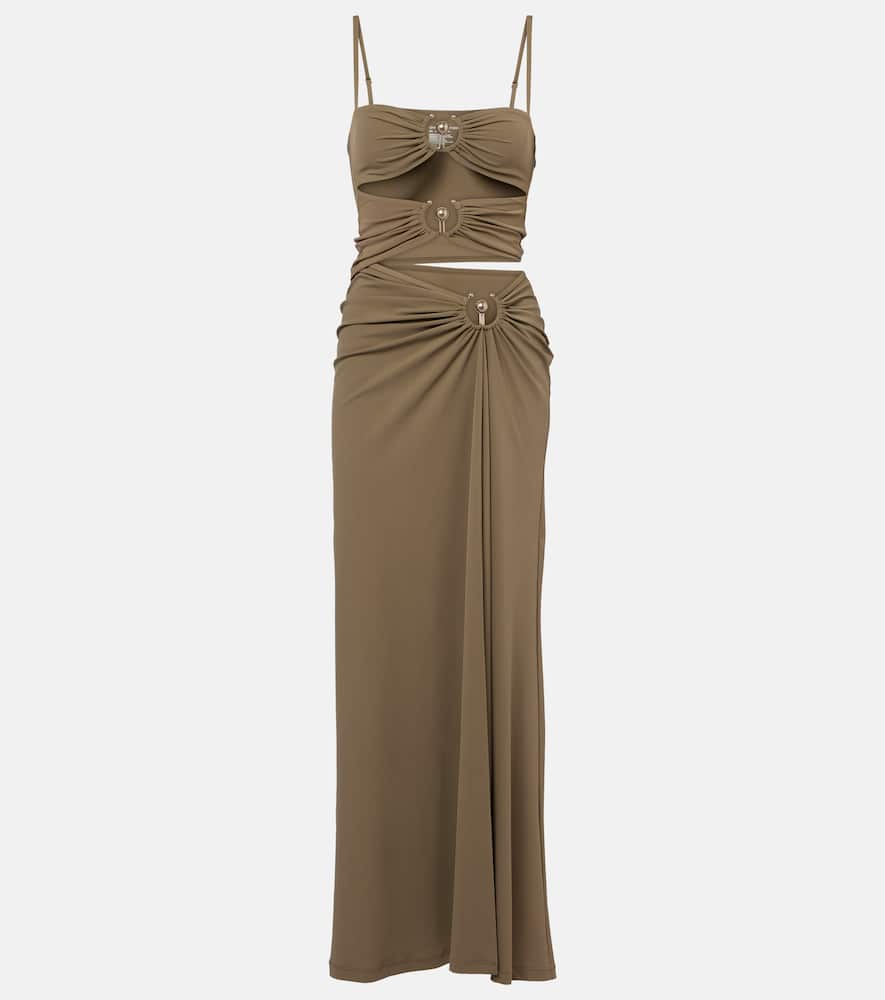 Christopher Esber Ruched Orbit Midi Dress