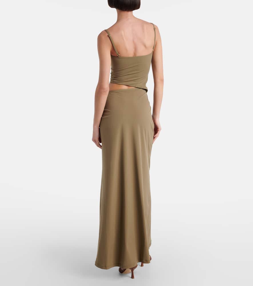 Christopher Esber Ruched Orbit Midi Dress
