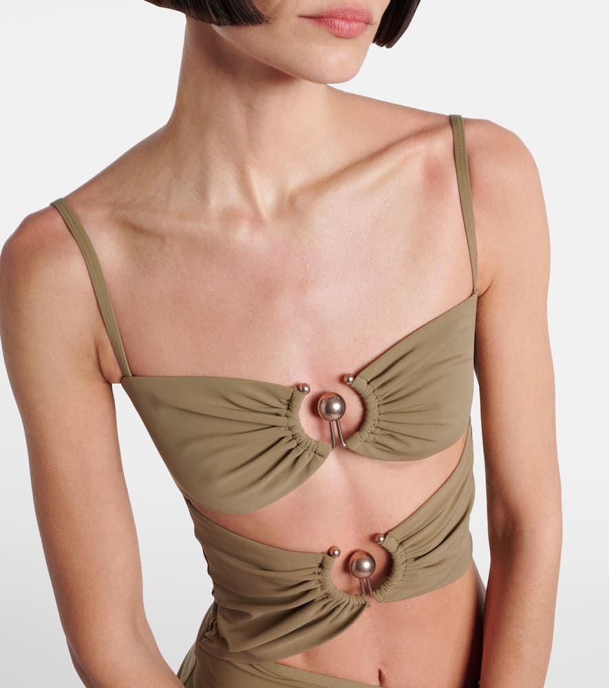 Christopher Esber Ruched Orbit Midi Dress