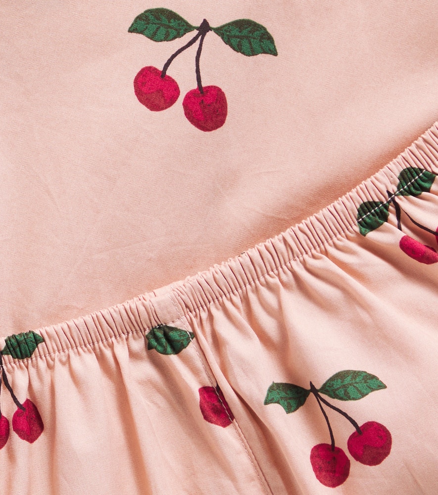Konges Slojd Verbena Printed Cotton Top And Shorts Set In Pink