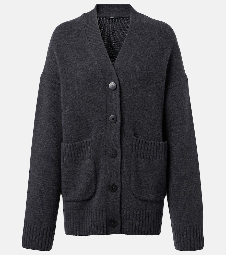 Joseph Oversized Cashmere Cardigan In Gray