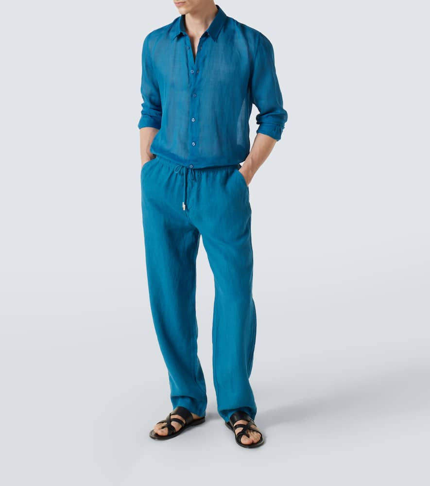 Vilebrequin Linen wide-leg pants