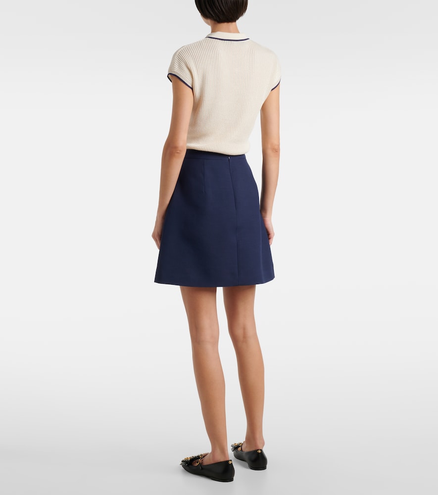  Valentino Valentino Minirock Aus Crepe Couture 