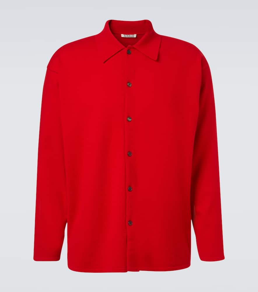Auralee Wool Shirt In Red