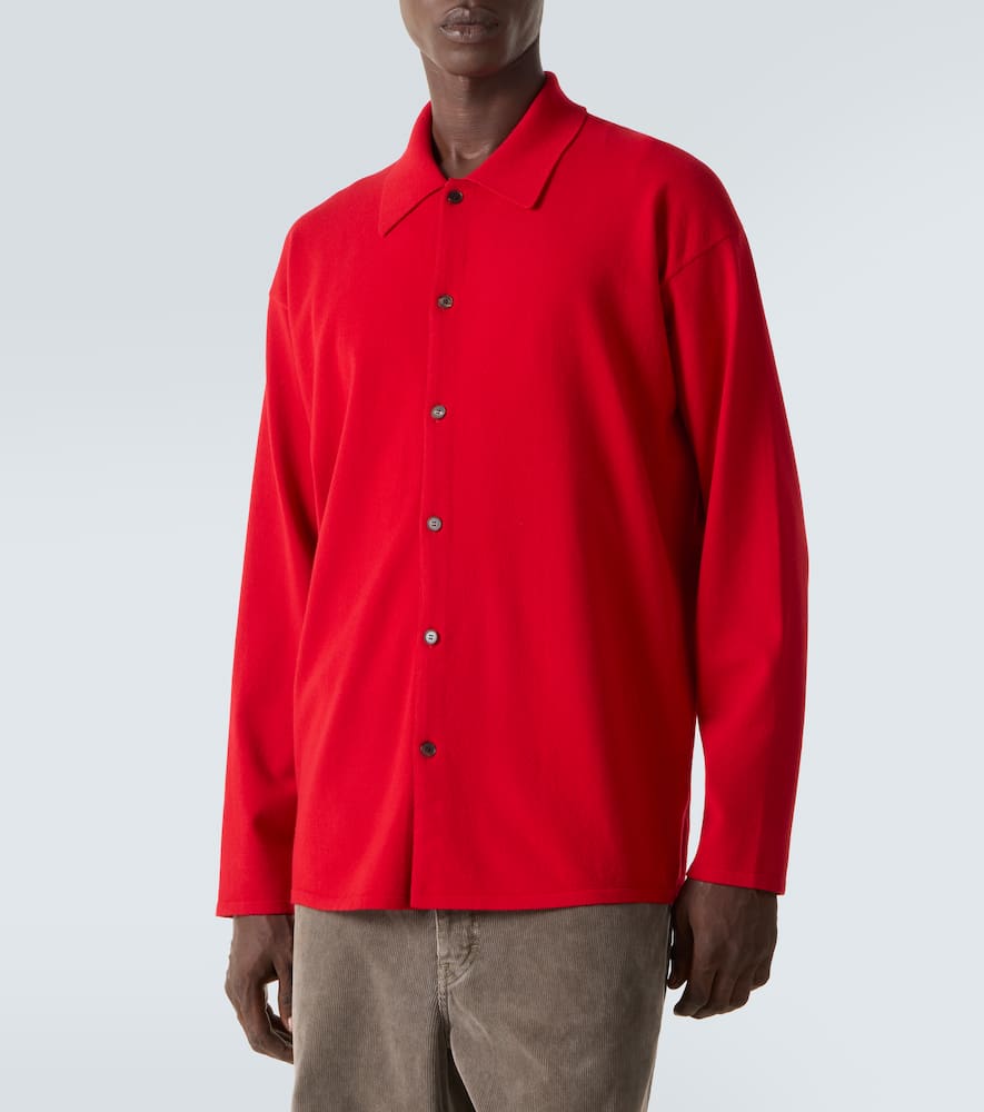 Auralee Wool Shirt In Red