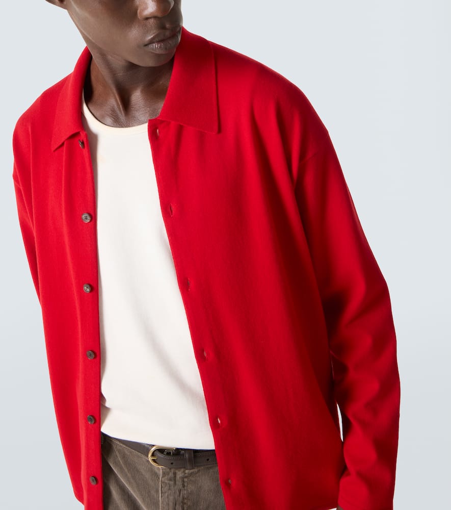 Auralee Wool Shirt In Red