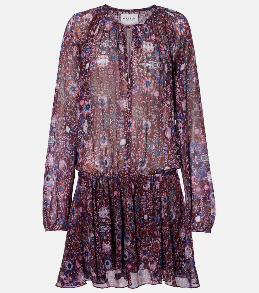 Bess floral shirred minidress