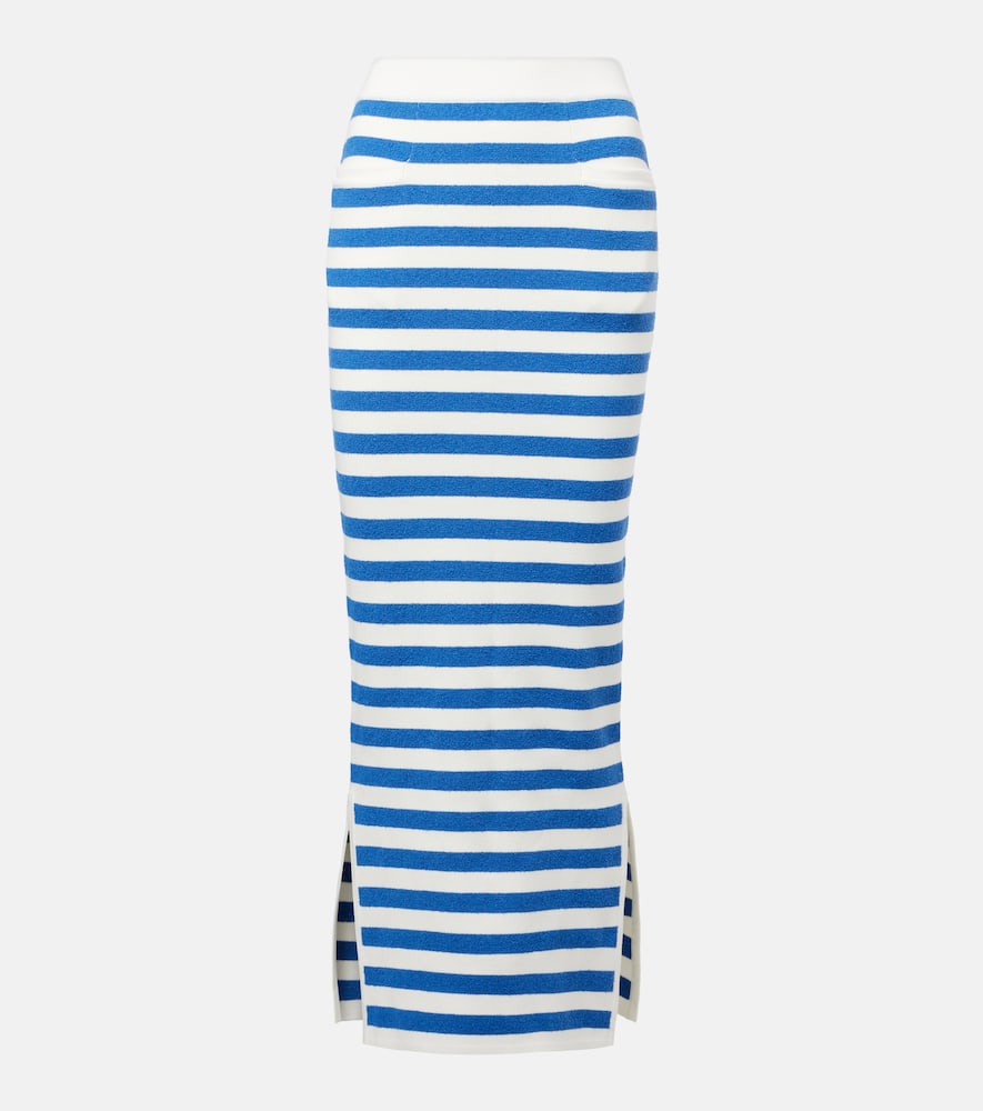 Ari striped pencil skirt