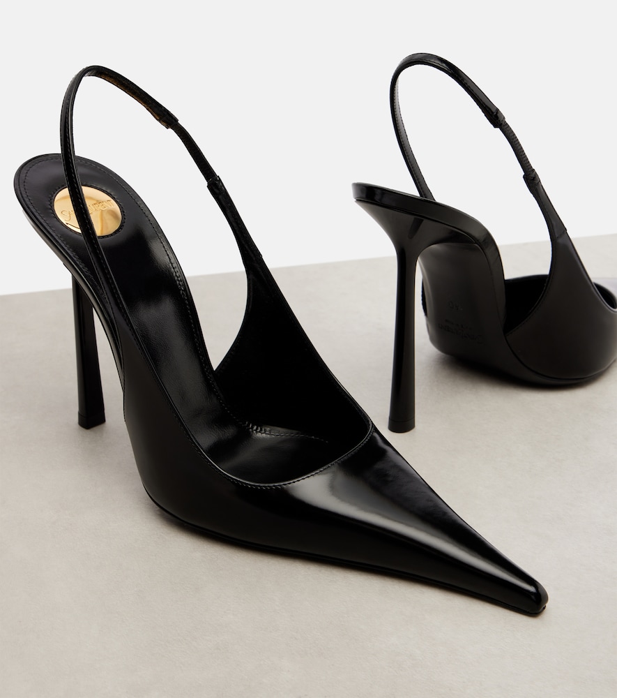 Vendome 110 Leather Slingback Pumps