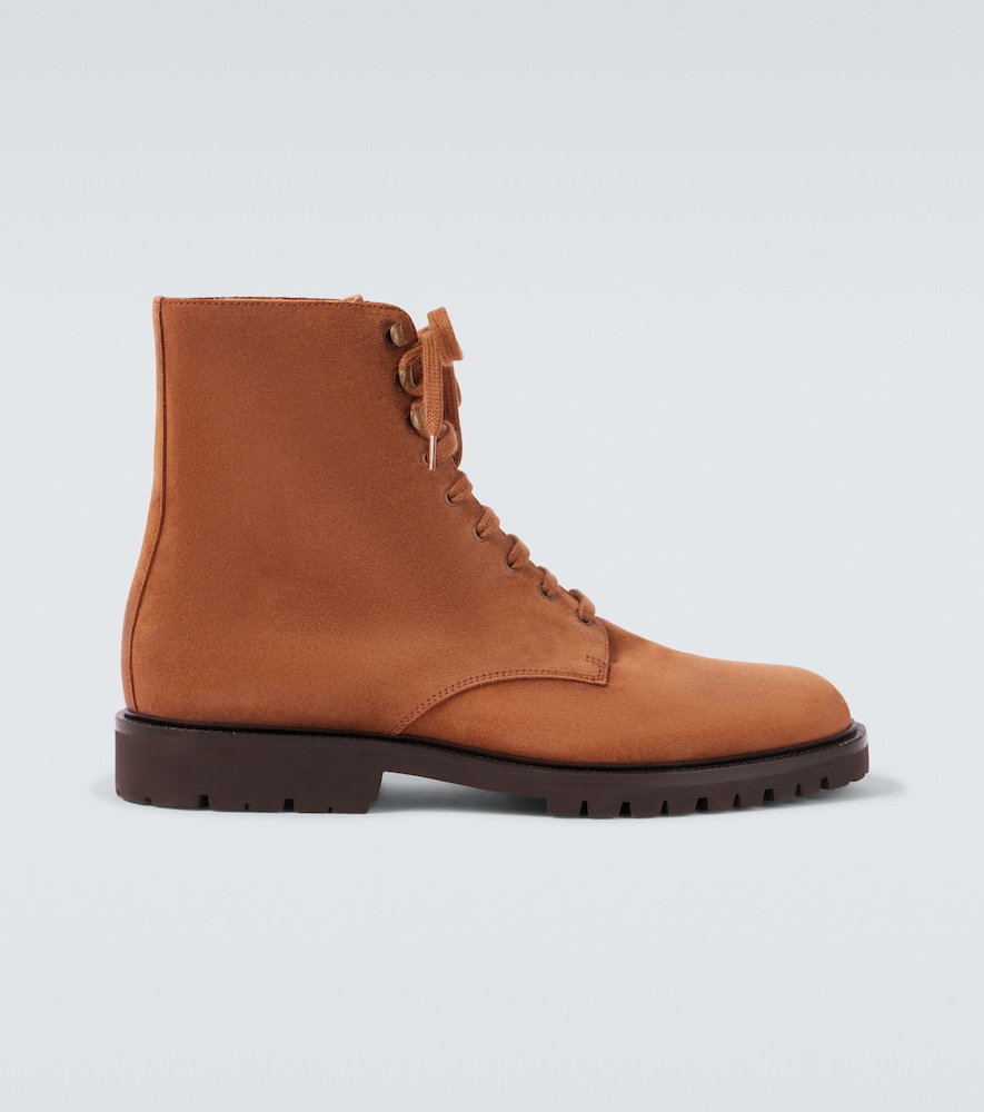 Suede Lace-Up Boots
