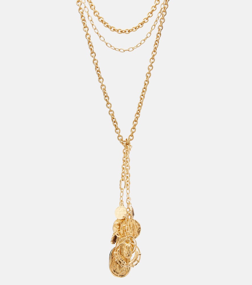 Chloé Layered Chain Pendant Necklace In Gold