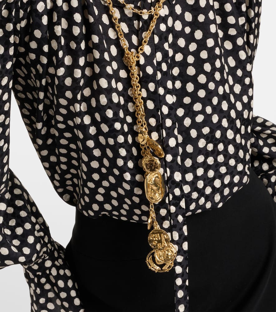 Chloé Layered Chain Pendant Necklace In Gold