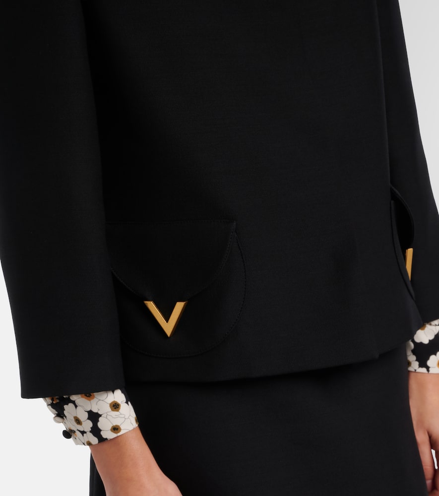  Valentino Valentino Vgold Crepe Couture Jacket 