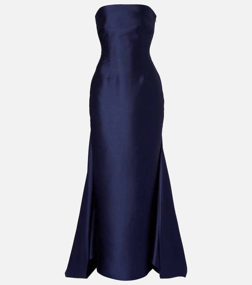 Solace London Imani strapless gown