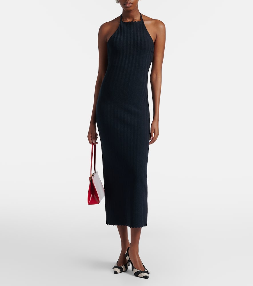Jacquemus Tablier knitted midi dress