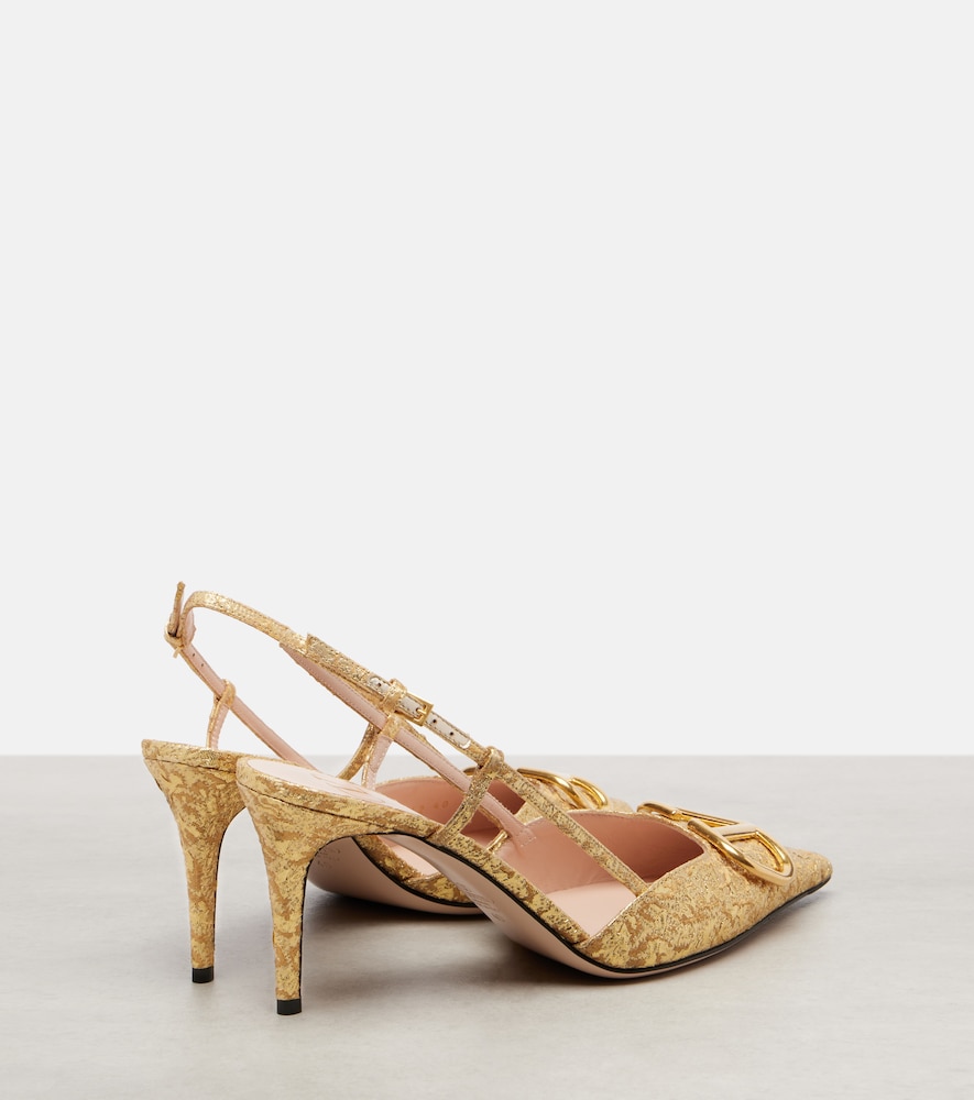  Valentino Garavani Valentino Garavani Slingback-pumps Vlogo 80 Aus Jacquard 