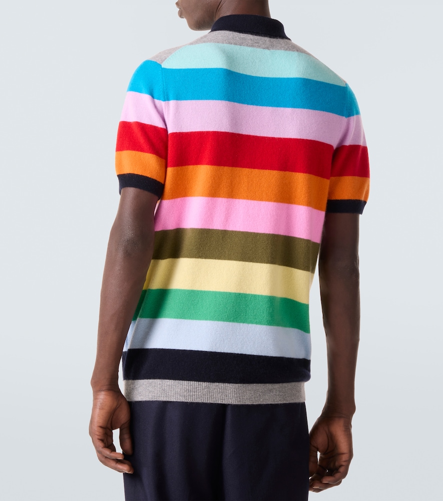  Allude Allude Striped Cashmere Polo Sweater 